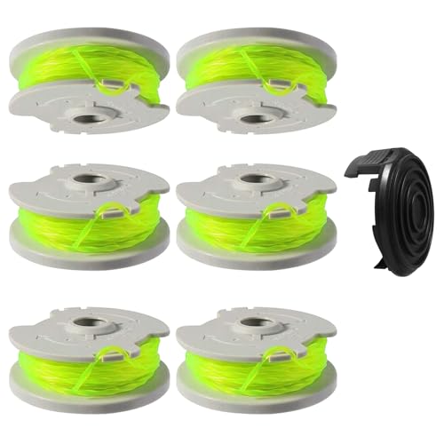Kudoosen WA0014 Ersatzspule, kompatibel mit Worx WG168 WG184 WG191 WG190 schnurlosen Rasentrimmern, Ersatzspule, 6 m, 0,2 cm und WA0037 Kappenabdeckungen, 8 Stück, 6 Spulen + 1 Kappe Kudoosen WA0014 Ersatzspule, kompatibel mit Worx WG168 WG184 WG191 WG190 schnurlosen Rasentrimmern, Ersatzspule, 6 m, 0,2 cm und WA0037 Kappenabdeckungen, 8 Stück, 6 Spulen + 1 Kappe von Kudoosen