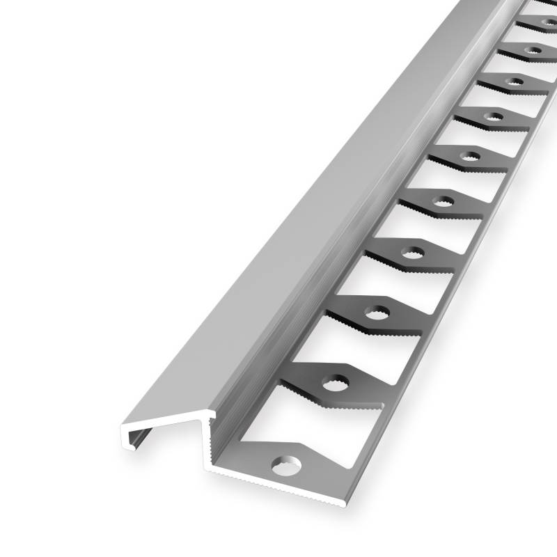 Anpassungsprofil 10 x 16 x 2500 mm Einfasshöhe 10 mm Ausgleichsprofil Rampenprofil Gestanzt Küberit von Küberit