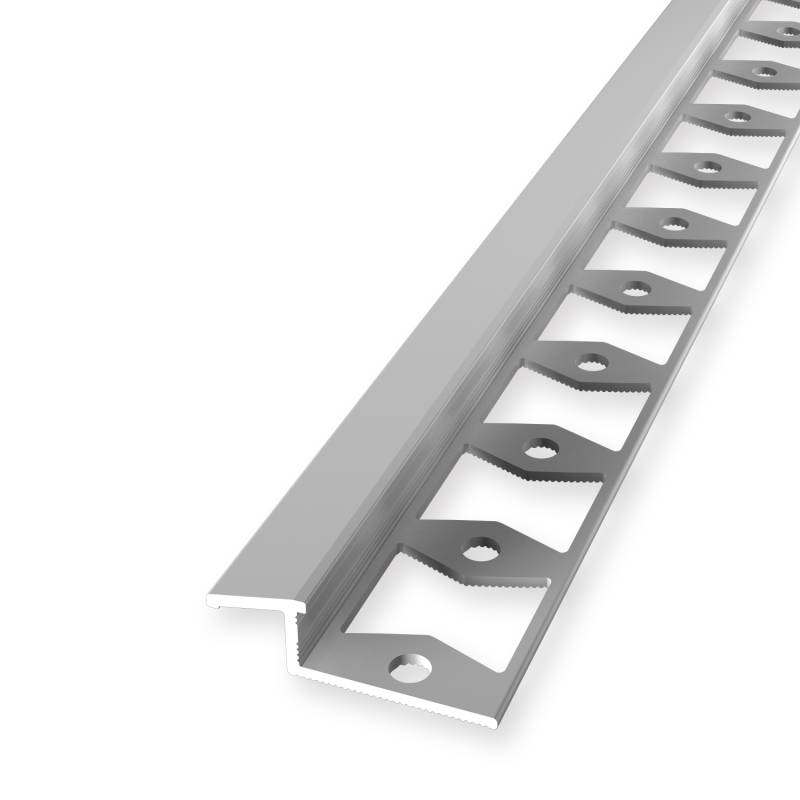 Anpassungsprofil 8 x 11 x 2500 mm Einfasshöhe 6-8 mm Alu Ausgleichsprofil Rampenprofil Küberit von Küberit