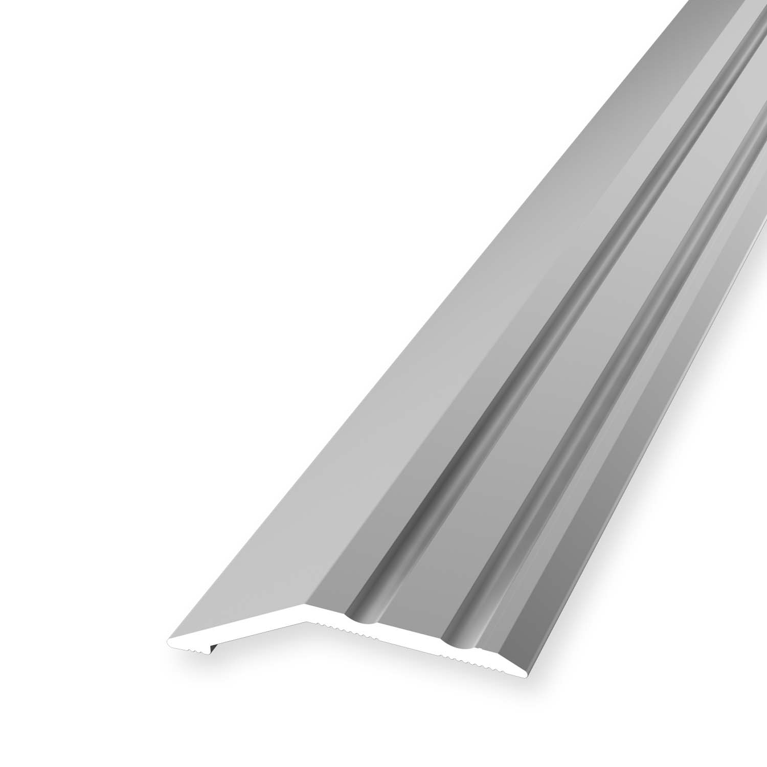 Einfassprofil 10 x 39 mm Aluminium Abschlussprofil Geriffelt Silber versch. Längen Küberit von Küberit