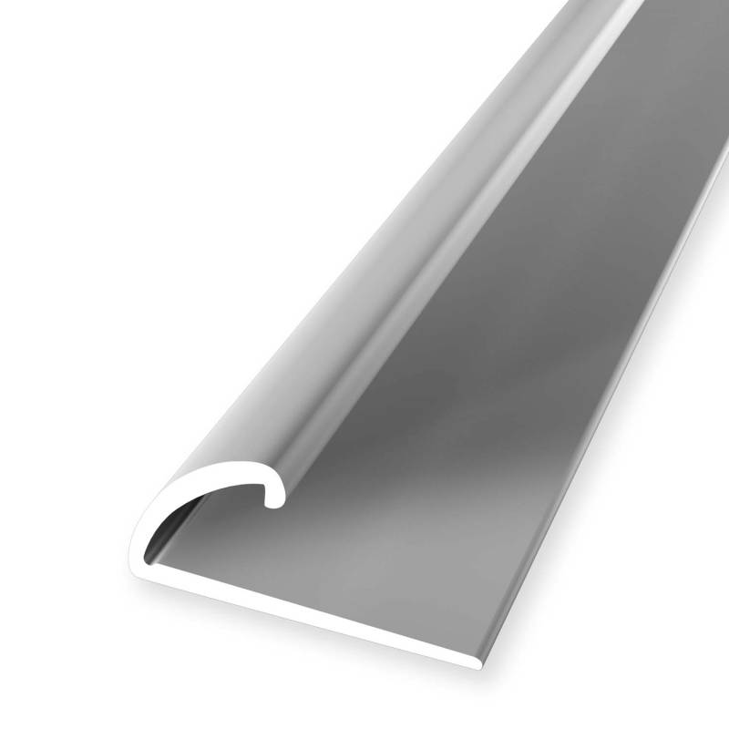 Einfassprofil 11.5 x 26 x 2700 mm Aluminium Abschlussprofil Glatt Silber Küberit von Küberit