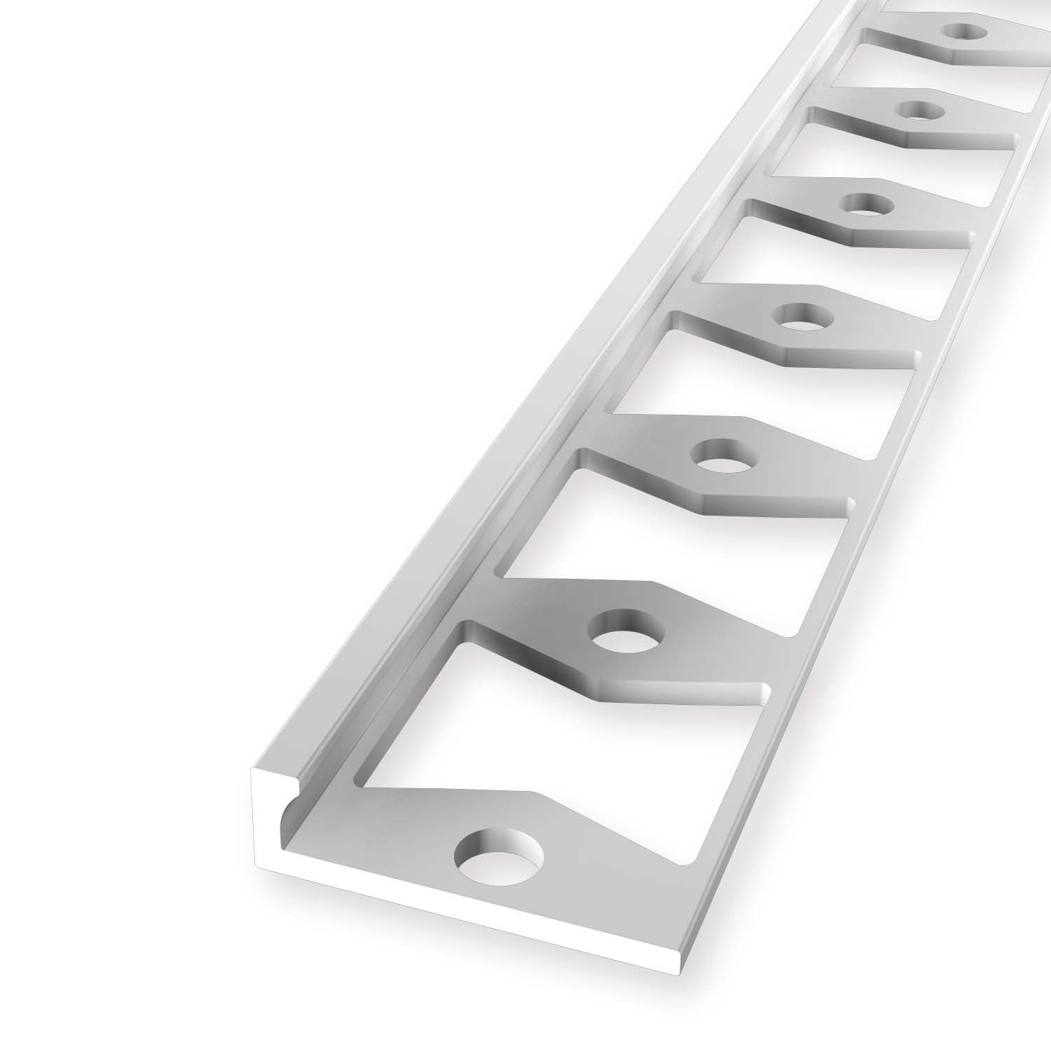 Einfassprofil 4 x 21 x 2500 mm Aluminium Abschlussprofil  Alu Natur Küberit von Küberit