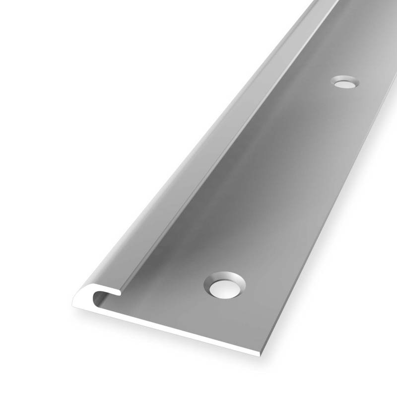 Einfassprofil 5.2 x 28 x 2500 mm Aluminium Abschlussprofil Glatt Silber Küberit von Küberit