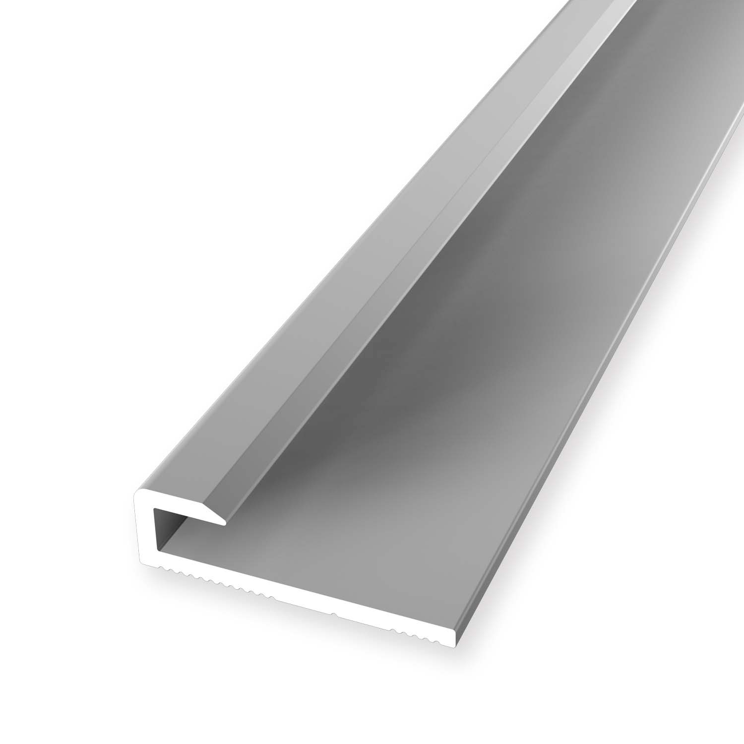 Einfassprofil 6 x 21 x 2600 mm Aluminium Abschlussprofil Glatt Silber Küberit von Küberit