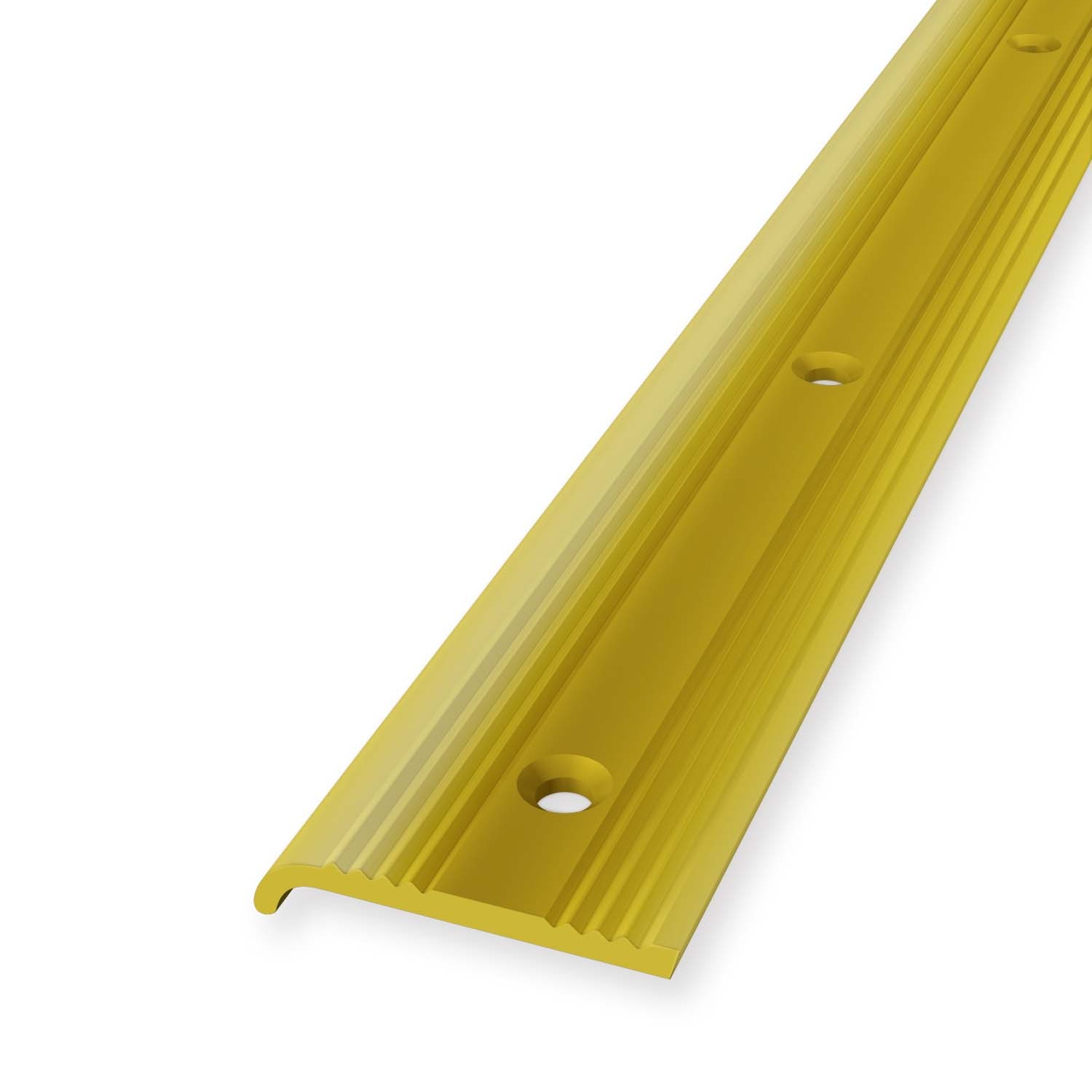 Einfassprofil 6 x 30 x 2500 mm Messing Poliert Abschlussprofil Geriffelt Versenkt Gebohrt Küberit von Küberit