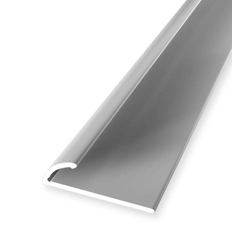 Einfassprofil 7 x 24 x 2700 mm Aluminium Abschlussprofil Glatt Silber Küberit von Küberit