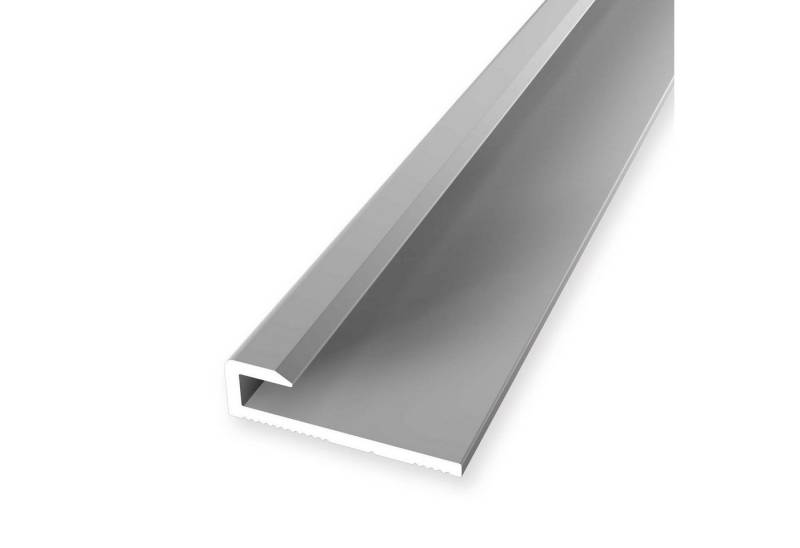 Küberit Anschlussprofil 6 x 21 x 2600 mm Aluminium Einfassprofil Silber Ungebohrt von Küberit