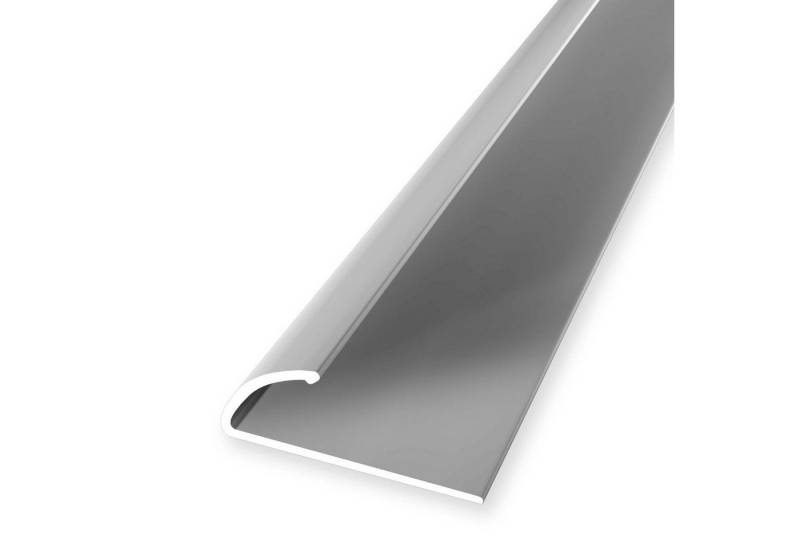 Küberit Anschlussprofil 9 x 24.5 x 2700 mm Aluminium Einfassprofil Silber Selbstklebend von Küberit