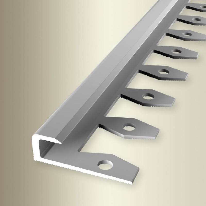 Küberit Einfass- & Abschlussprofile H 10 mm B 30 mm L 2500 mm Einfasshöhe 7 mm Alu elox von Küberit