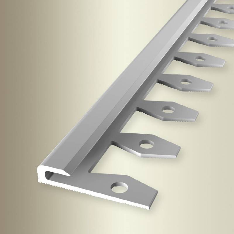 Küberit Einfass- & Abschlussprofile H 6 mm B 30 mm L 2500 mm Einfasshöhe 3 mm Alu elox von Küberit