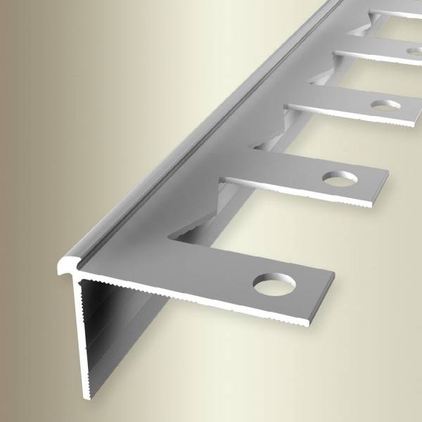 Küberit Treppenkanten- & Winkelprofile 39 x 2500 mm Einfasshöhe 2.5 - 3 mm Alu eloxiert von Küberit