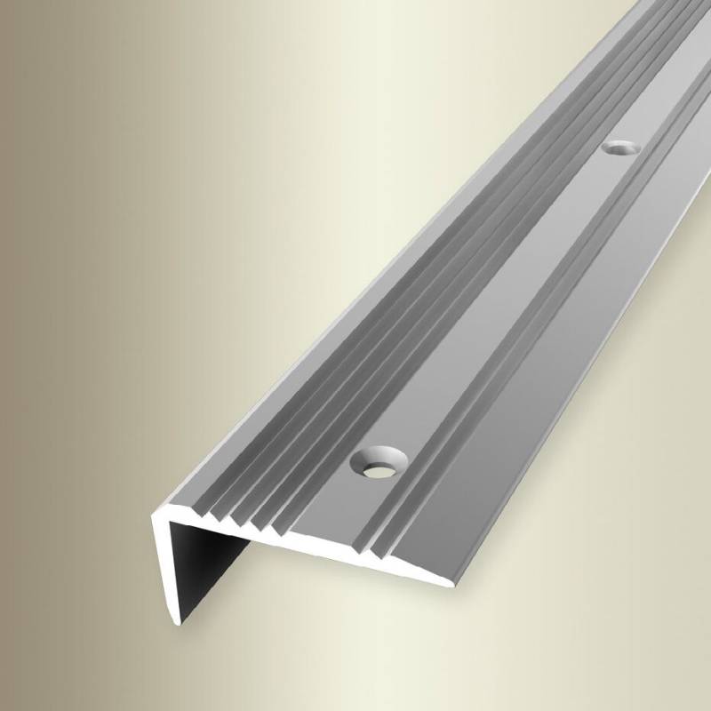 Küberit Treppenkanten- & Winkelprofile H 23 mm B 43 mm Einfasshöhe 0 - 20 mm Alu elox von Küberit