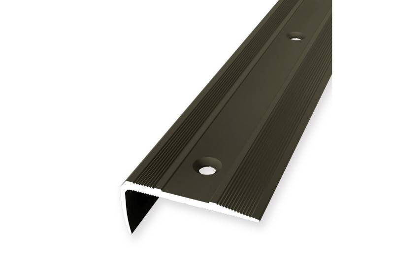 Küberit Treppenkantenprofil 16 x 38 x 2500 mm Winkelprofil Bronze Gebohrt Aluminium von Küberit