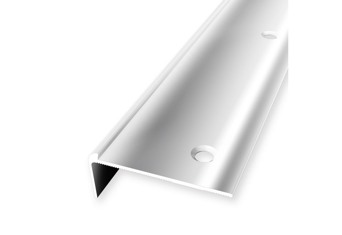 Küberit Treppenkantenprofil 18.5 x 48 x 2500 mm Winkelprofil Alu poliert Gebohrt Aluminium Küberit Treppenkantenprofil 18.5 x 48 x 2500 mm Winkelprofil Alu poliert Gebohrt Aluminium von Küberit