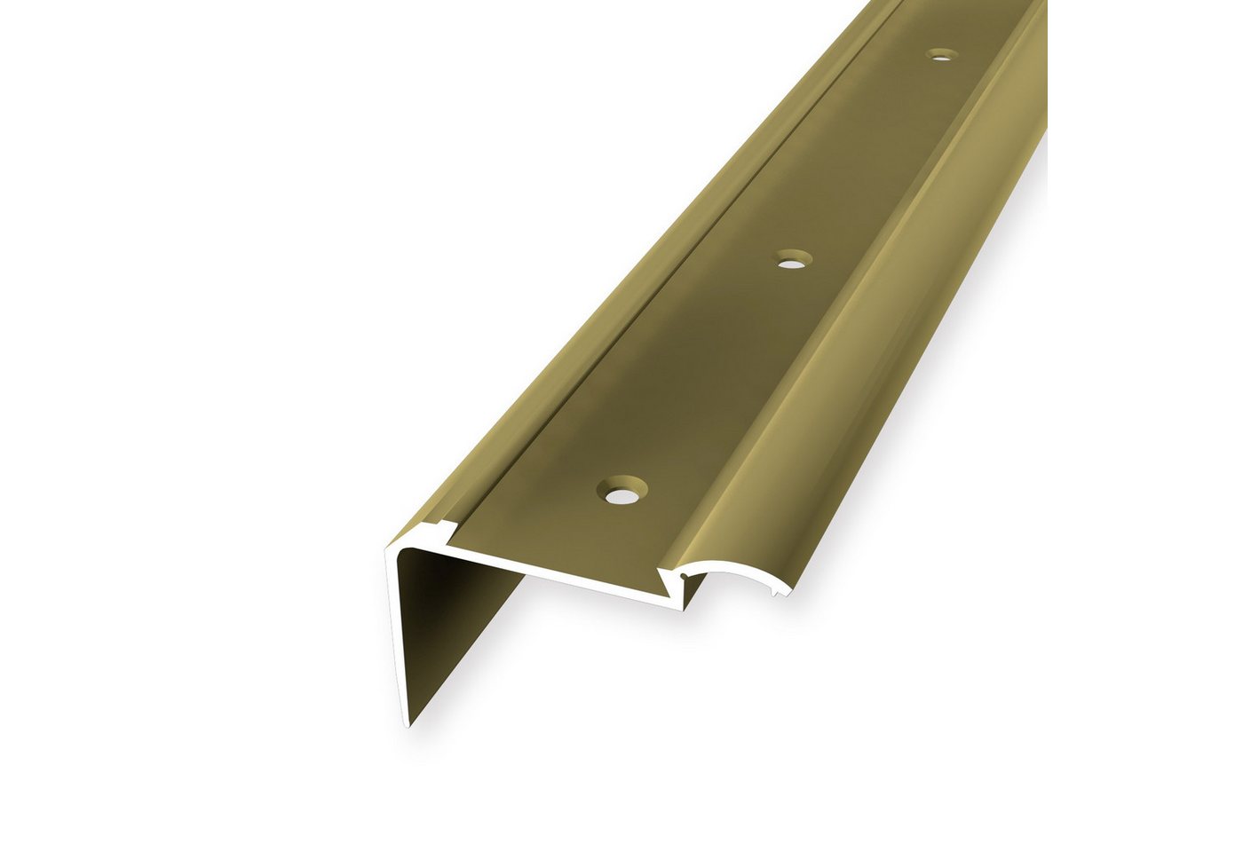 Küberit Treppenkantenprofil 33 x 51.5 x 2500 mm Winkelprofil Gold Gebohrt Aluminium Küberit Treppenkantenprofil 33 x 51.5 x 2500 mm Winkelprofil Gold Gebohrt Aluminium von Küberit