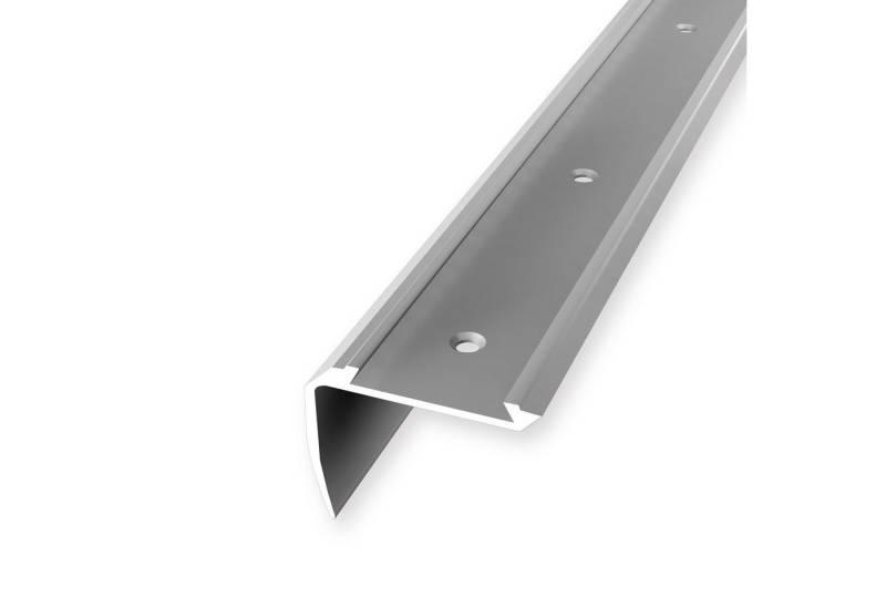 Küberit Treppenkantenprofil 34 x 42 x 2500 mm Winkelprofil Silber Gebohrt Aluminium von Küberit