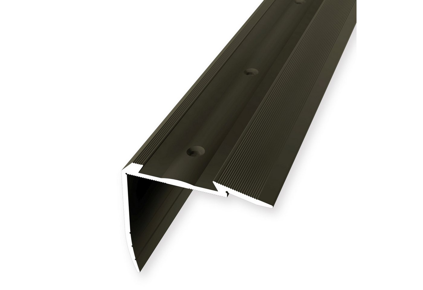 Küberit Treppenkantenprofil 49.7 x 54 x 2500 mm Winkelprofil Bronze Gebohrt Aluminium Küberit Treppenkantenprofil 49.7 x 54 x 2500 mm Winkelprofil Bronze Gebohrt Aluminium von Küberit