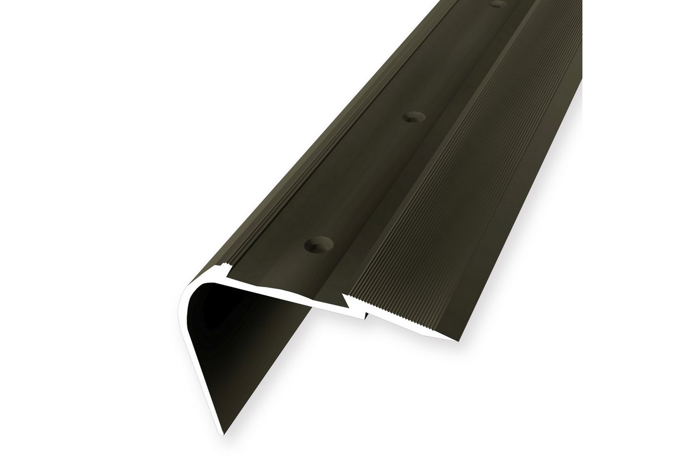 Küberit Treppenkantenprofil 49.7 x 64 x 2500 mm Winkelprofil Bronze Gebohrt Aluminium Küberit Treppenkantenprofil 49.7 x 64 x 2500 mm Winkelprofil Bronze Gebohrt Aluminium von Küberit