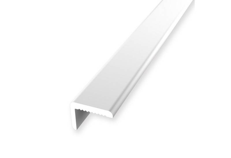 Küberit Treppenkantenprofil 7 x 9.2 x 2550 mm Winkelprofil Weiß Ungebohrt Aluminium von Küberit