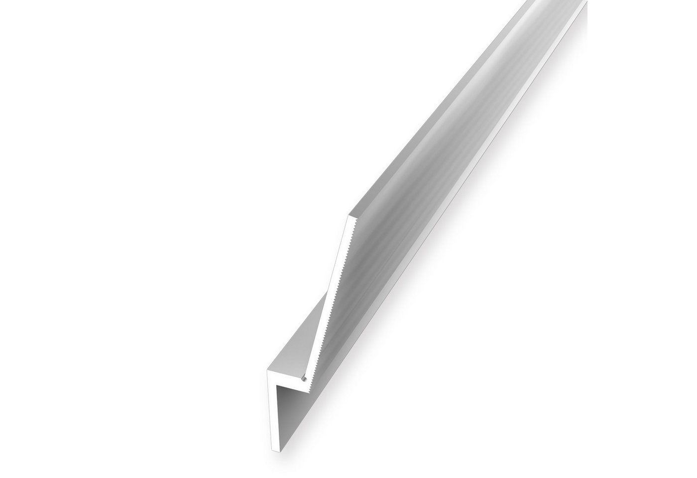Küberit Treppenkantenprofil 85 x 25 x 1000 mm Winkelprofil Schrägwinkel Natur Gebohrt Aluminium von Küberit