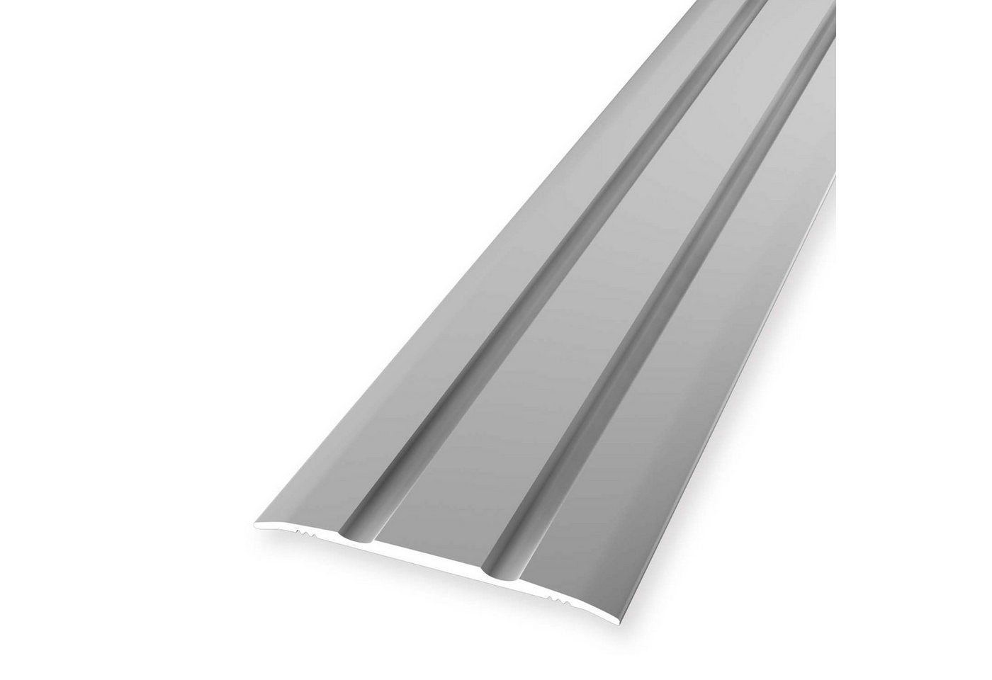 Küberit Übergangsprofil 2.5 x 38 x 2700 mm Aluminium Übergangsschiene Silber Selbstklebend von Küberit