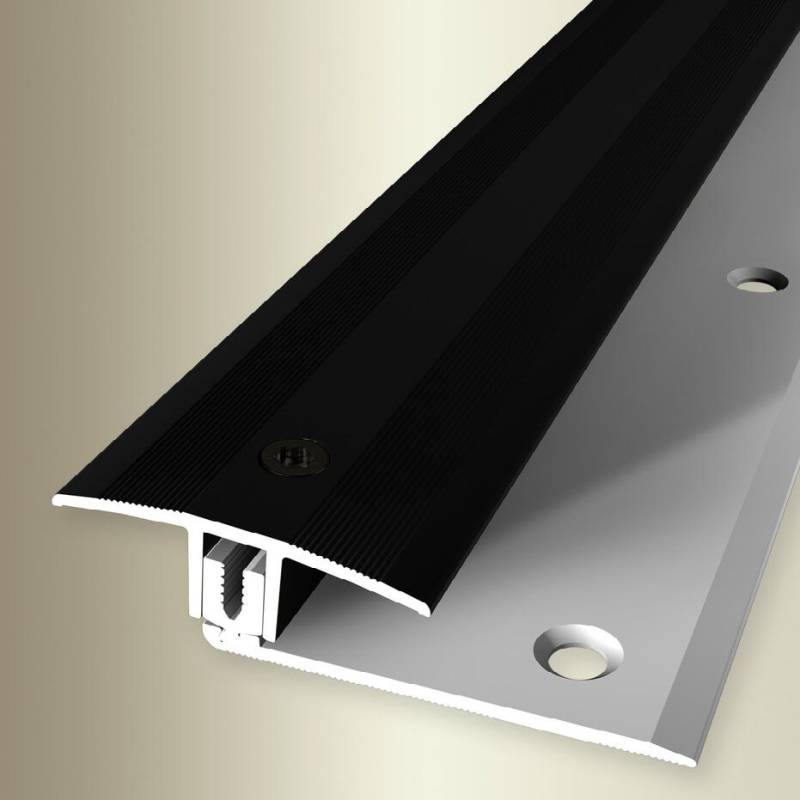 Küberit Übergangsprofil B 37 mm Einfasshöhe 7 - 17 mm Übergangsschiene Aluminium eloxiert von Küberit
