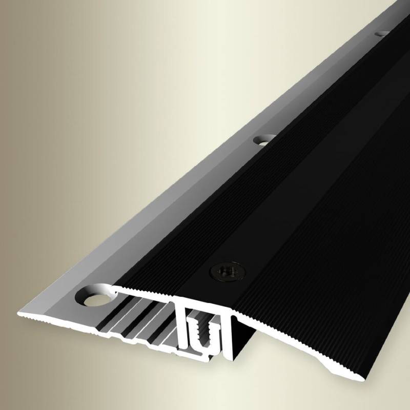 Küberit Übergangsprofil B 44 mm Einfasshöhe 6.5 - 16 mm Übergangsschiene Alu eloxiert von Küberit
