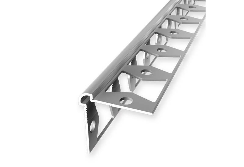 Küberit Verbindungsprofil 25 x 25 x 2700 mm Wandprofil Tapetenprofil Silber Gestanzt Aluminium von Küberit