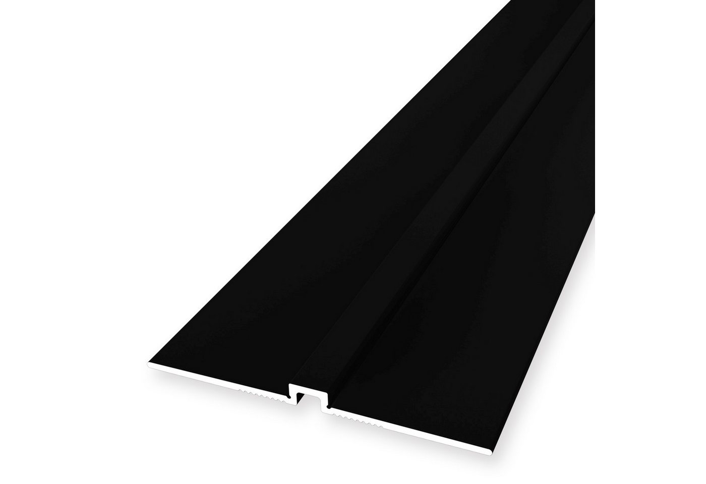 Küberit Verbindungsprofil 4 x 4 x 2700 mm Wandprofil Tapetenprofil Schwarz Ungebohrt Aluminium von Küberit