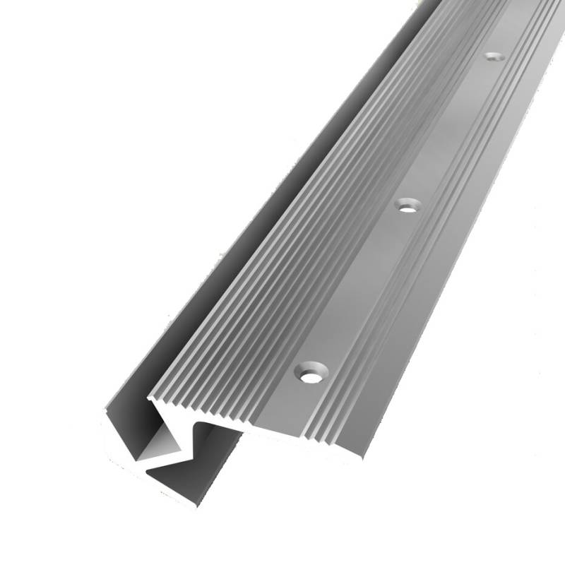 LED Winkelprofil 23.5 x 23.5 x 2500 mm Alu Treppenkantenprofil Geriffelt versch. Farben Küberit von Küberit