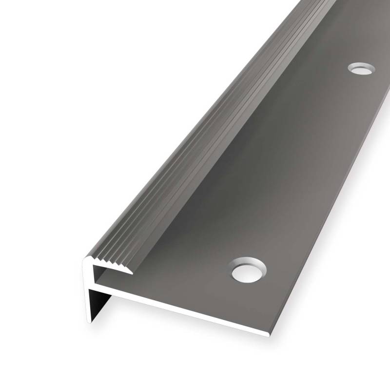 Treppenprofil 13 x 30 mm Aluminium Treppenkantenprofil Winkelprofil Geriffelt versch. Längen Küberit von Küberit