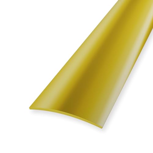 Übergangsleiste 3 x 30 x 1000 mm Übergangsschiene Übergangsprofil Messing Poliert Glatt Selbstklebend Wölbschiene von Küberit