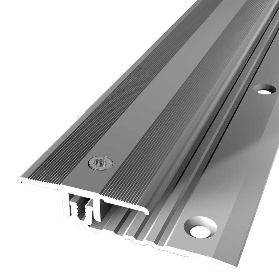 Übergangsschiene 11 x 40 mm Aluminium Übergangsprofil Geriffelt versch. Längen Küberit von Küberit