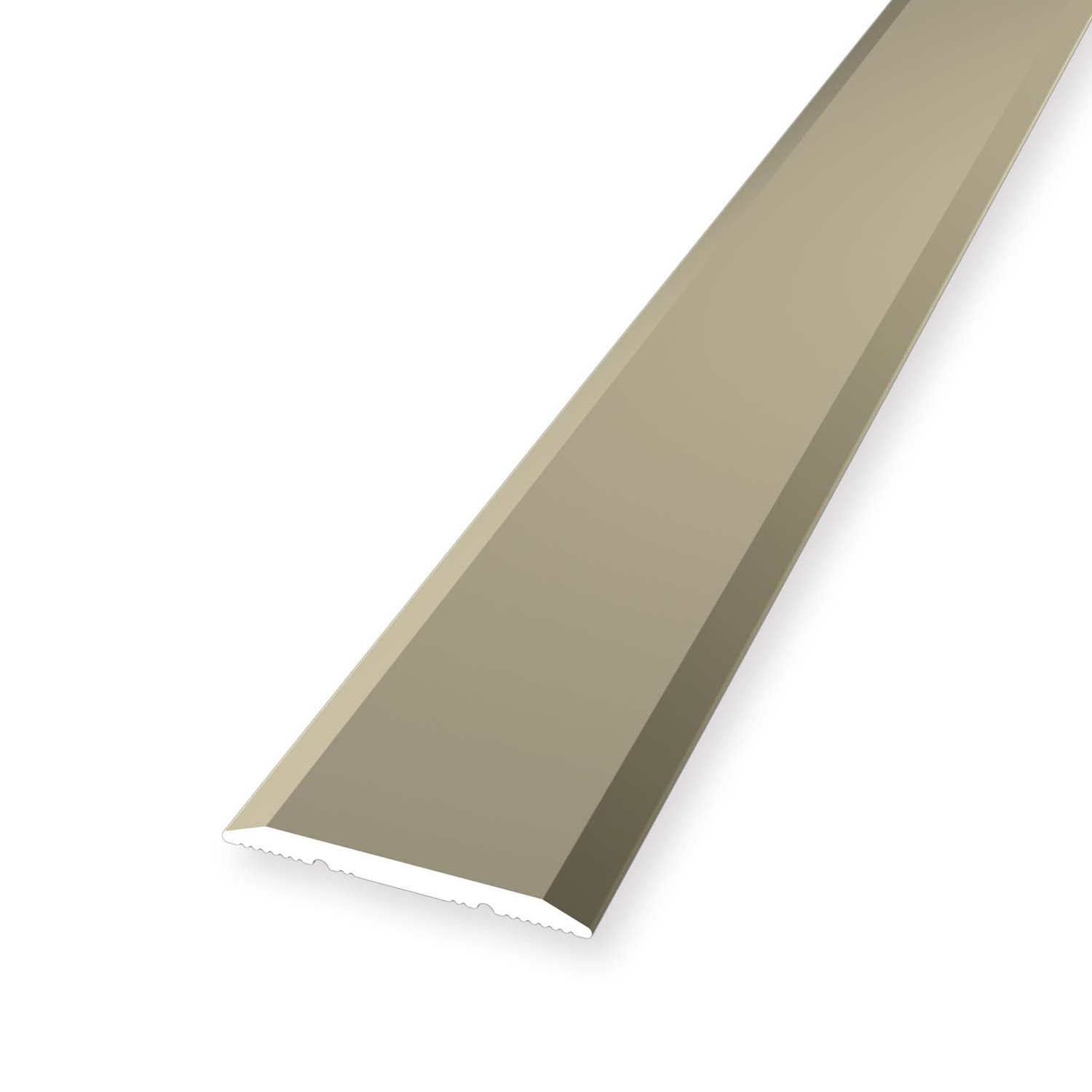 Übergangsschiene 2 x 25 x 1000 mm Aluminium Übergangsprofil Glatt Sand Küberit von Küberit