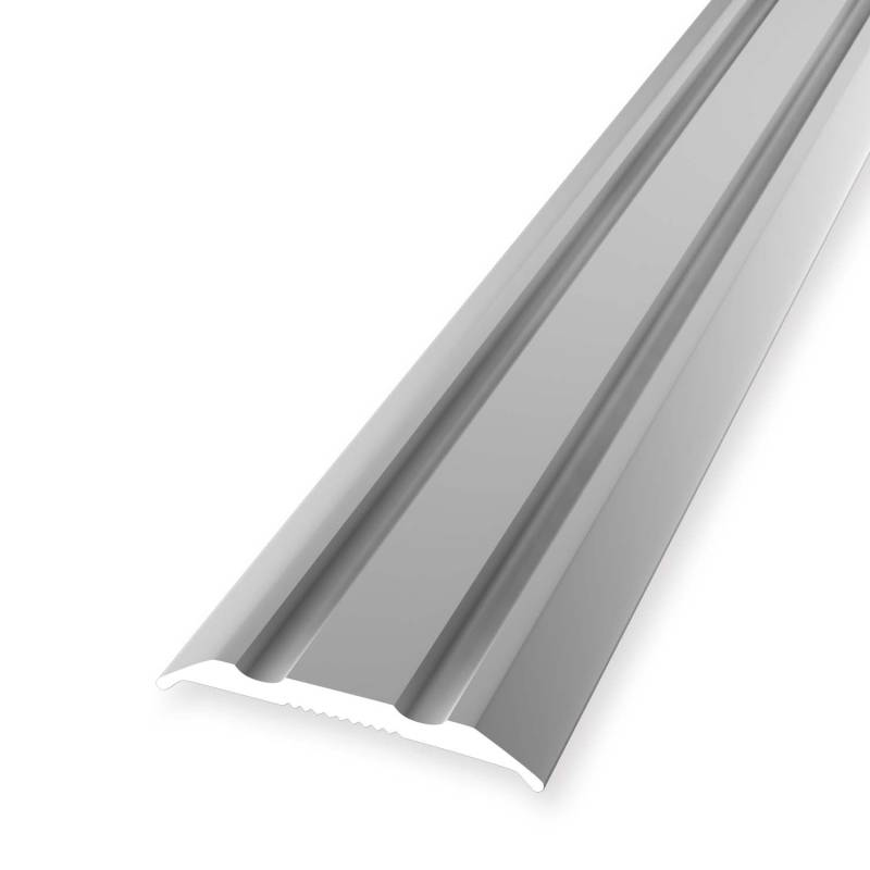 Übergangsschiene 3 x 25 x 2700 mm Aluminium Übergangsprofil Geriffelt Silber Küberit von Küberit