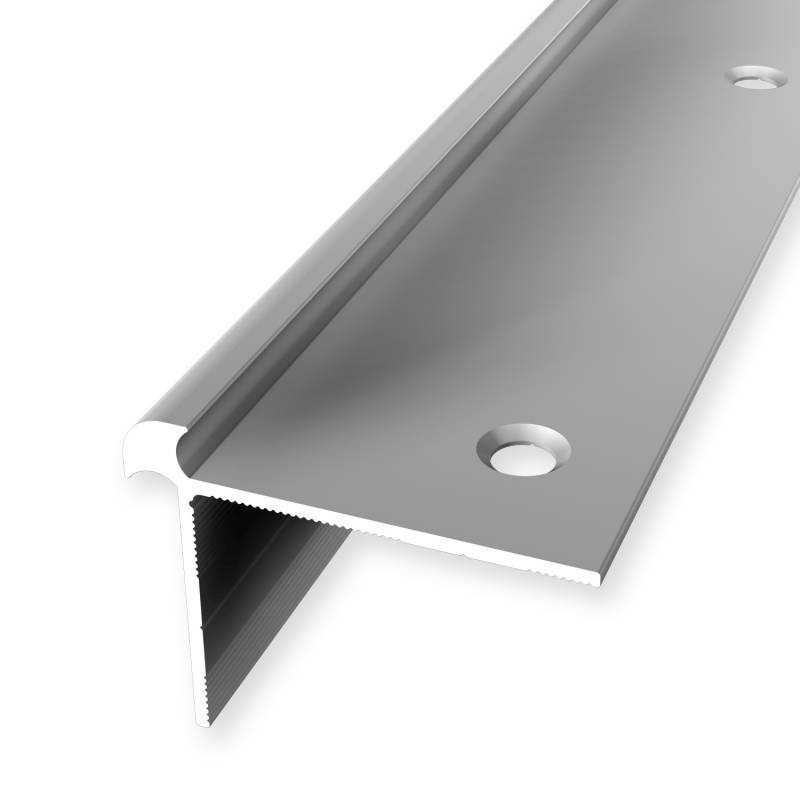 Winkelprofil 32 x 42 x 2500 mm Aluminium Treppenkantenprofil Glatt Versenkt Gebohrt Küberit von Küberit