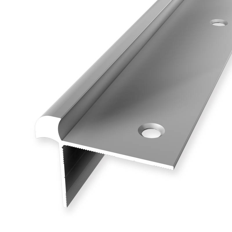 Winkelprofil 33 x 43 x 2500 mm Aluminium Treppenkantenprofil Glatt Versenkt Gebohrt Küberit von Küberit