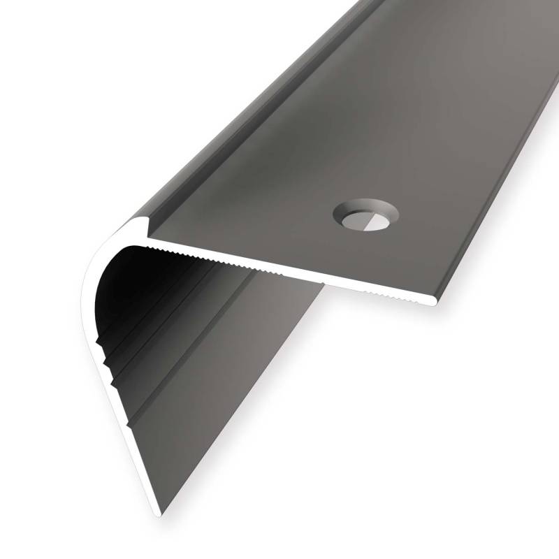 Winkelprofil 48 x 48 x 2500 mm Aluminium Treppenkantenprofil Gebohrt  versch. Farben Küberit von Küberit