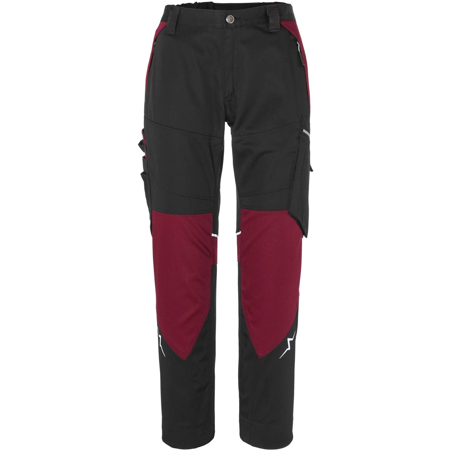 Kübler Pulse Bundhose Woman Schwarz/Bordeaux Gr. 42 von Kübler Pulse