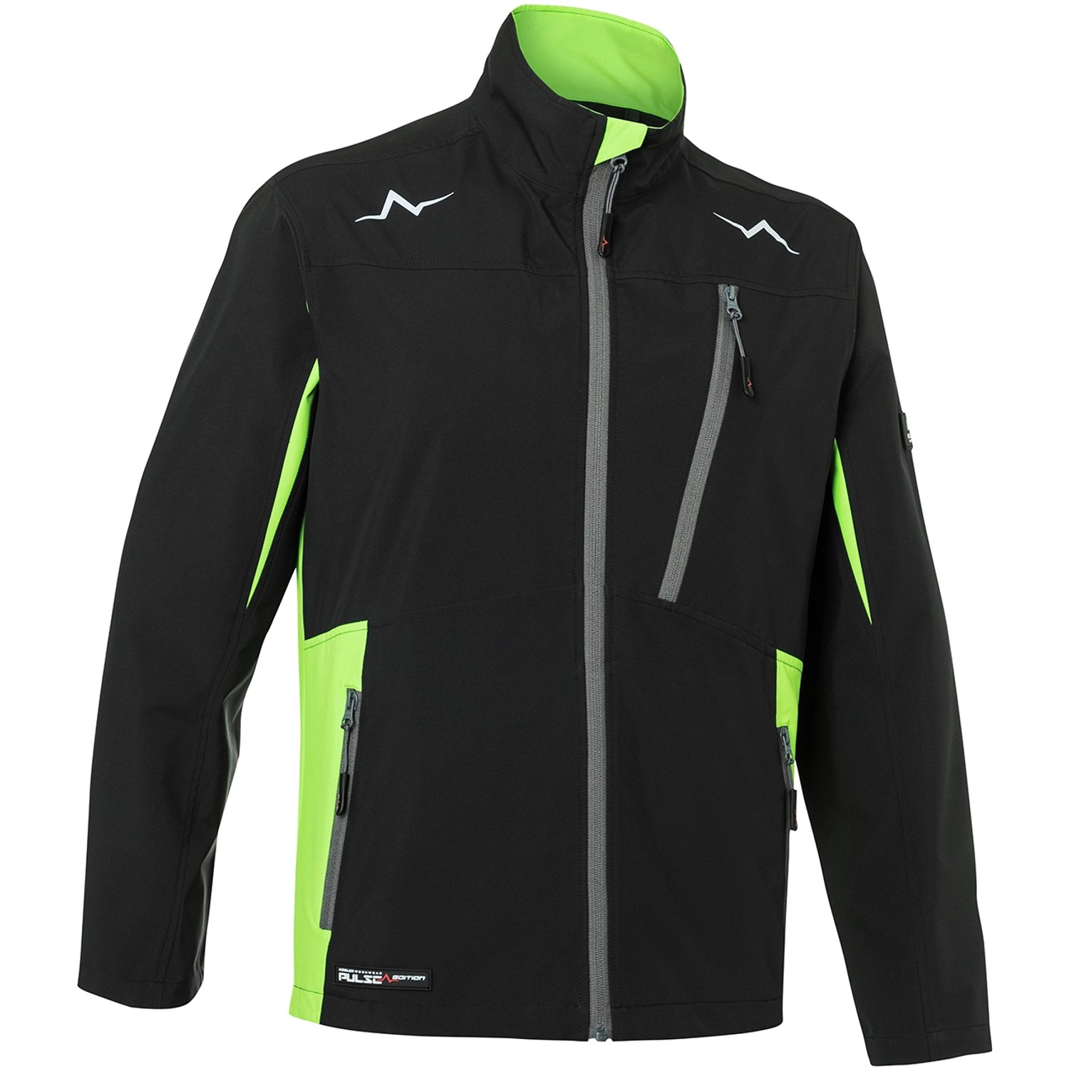 Kübler Pulse Ultrashell Jacke Eco Schwarz/Neongrün Gr. L von Kübler Pulse