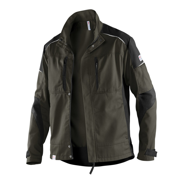 Kübler Jacke Activi Q Arbeitsjacke Größe Xl Form 2346 Seitentaschen Oliv Schwarz B-Ware von Kübler Workwear