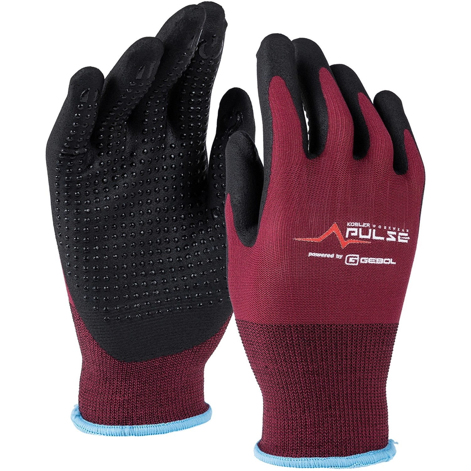 Kübler Pulse Handschuhe Damen Multiflex Touch Bordeaux Gr. 7 von Kübler Workwear