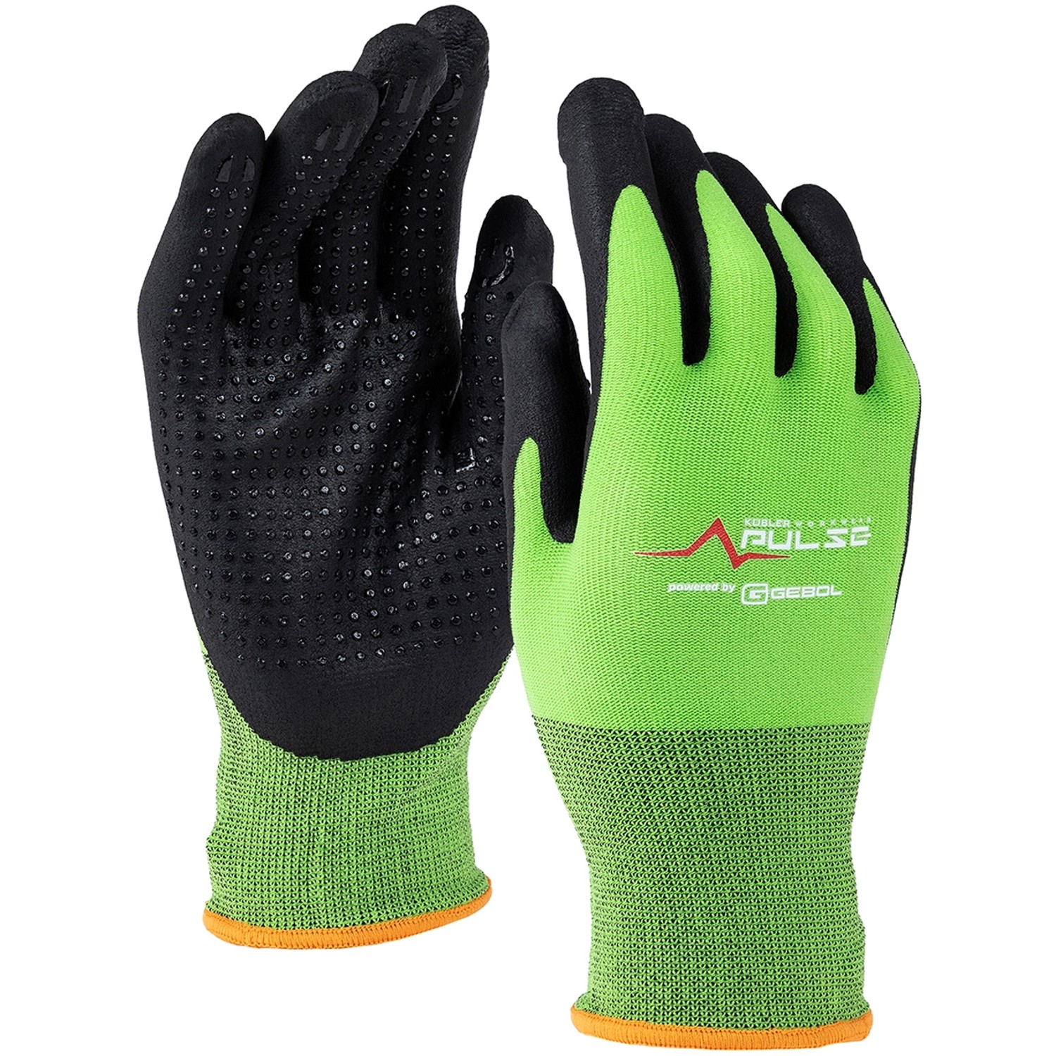 Kübler Pulse Handschuhe Herren Multiflex Touch Neongrün Gr. 10 von Kübler Workwear