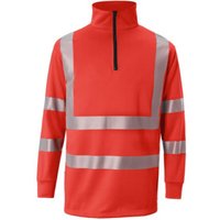 Kübler REFLECTIQ Zip-Sweater PSA 2 warnrot 3XL Kübler REFLECTIQ Zip-Sweater PSA 2 warnrot 3XL von Kübler Workwear