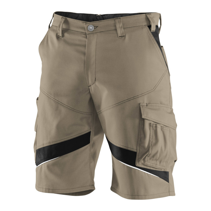 Kübler Shorts Bermudas Arbeitshose Sandbraun Schwarz 50 Kontrasteinsätze B-Ware von Kübler Workwear