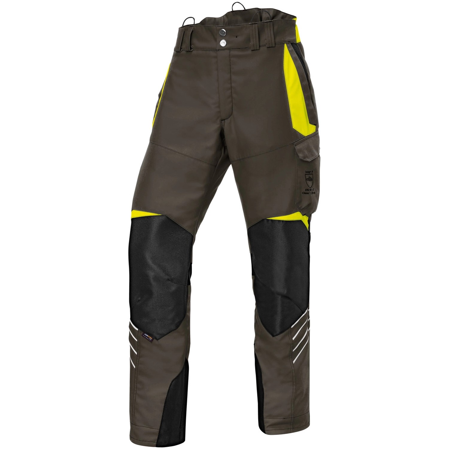 Kübler Workwear Schnittschutzhose Forest PSA 3 Oliv/Warngelb Gr. XL von Kübler Workwear