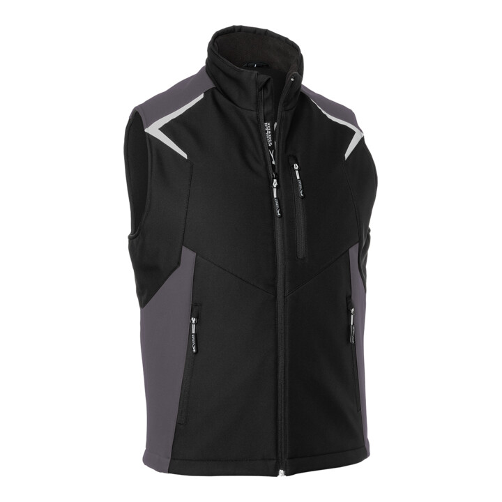 Kübler Softshell Weste Bodyforce Schwarz Anthrazit Form 7125 Größe M Jacke B-Ware von Kübler