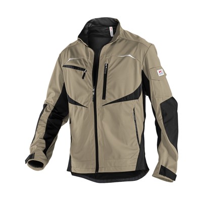 PRACTIQ Ultrashell Jacke 1351 5227, sandbraun/schwarz, Größe S von Kübler