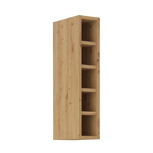 Hängeschrank Regal 15 cm Eiche Artisan Küchenzeile Küchenblock Küche Stilo von Kuechen-preisbombe