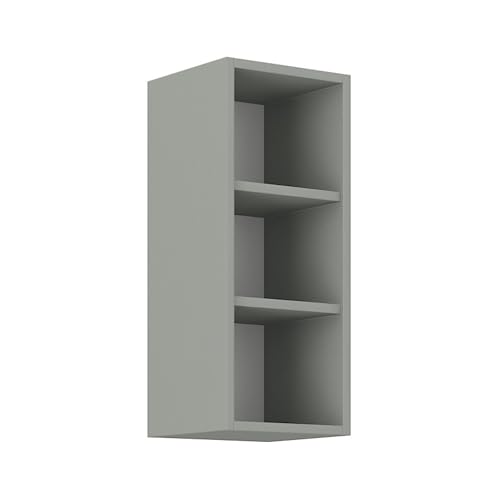 Hängeschrank Regal 30 cm Bianca Grey Rose - Grau Küchenzeile Küchenblock von Kuechen-preisbombe